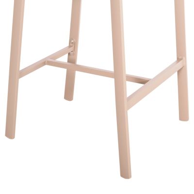 BAR STOOL ALUMINUM CHAMPAGNE HM5892.13 MEDIUM HEIGHT WITH ARMS-RATTAN & TEXTLINE 55x56.5x99Hcm.