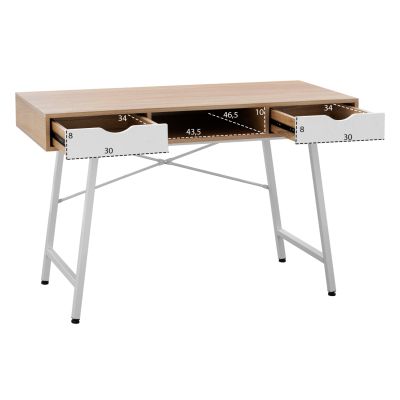 HM2128.01 desk, sonama-white, 120x48x76,5