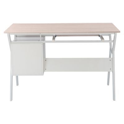 DESK VITINO HM2130.01, SONAMA-WHITE, 120X60X76H