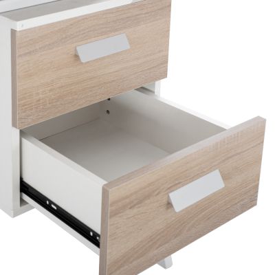 DESK VITINO HM2130.01, SONAMA-WHITE, 120X60X76H