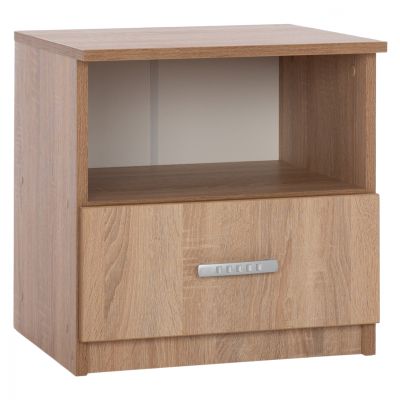 NIGHT STAND WITH DRAWER SONAMA OAK HM2431.01 45x40x48 cm.