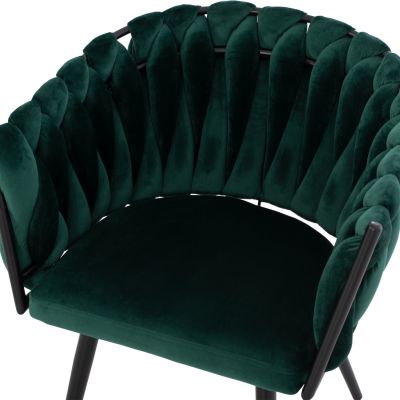 ΠΟΛΘΡΟΝΑΚΙ LUANDA ΒΕΛΟΥΔΟ ΚΥΠΑΡΙΣΣΙ ΜΕΤΑΛΛΙΚΑ ΠΟΔΙΑ HM8741.03 60x54x78 ек.