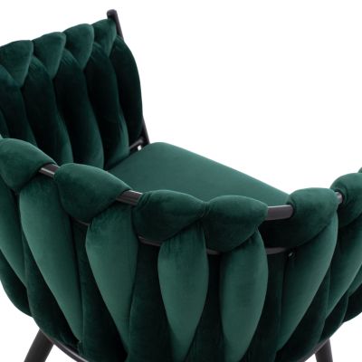 ΠΟΛΘΡΟΝΑΚΙ LUANDA ΒΕΛΟΥΔΟ ΚΥΠΑΡΙΣΣΙ ΜΕΤΑΛΛΙΚΑ ΠΟΔΙΑ HM8741.03 60x54x78 ек.