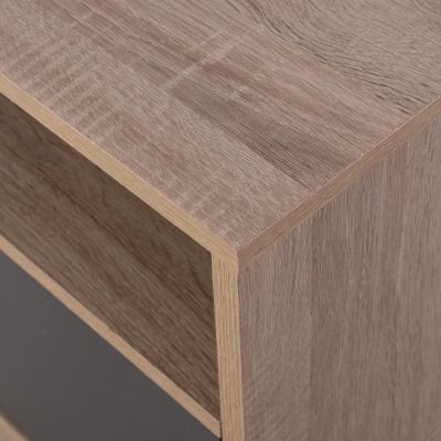 NIGHTSTAND MELAMINE MALORY SONOMA-GREY 40x40x50Hcm.HM2205.04