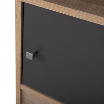 NIGHTSTAND MELAMINE MALORY SONOMA-GREY 40x40x50Hcm.HM2205.04