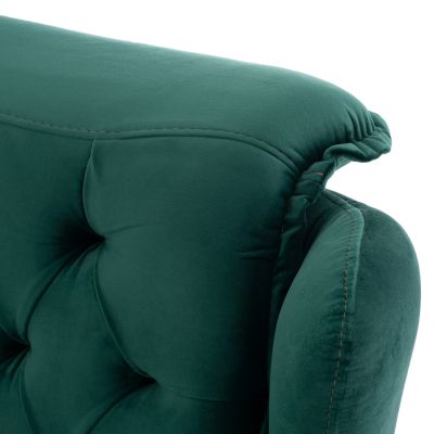 HM9313.13 BENNINGTON cypress green velvet armchair, 75x100x100cm