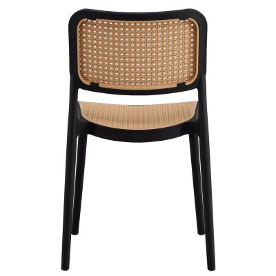 CHAIR POLYPROPYLENE MEKO HM5934.02 BLACK AND BEIGE 51x52x80Hcm.