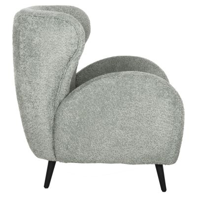 КРЕСЛО KRYLY HM9593.05 PEA GREEN BOUCLE МАТЕРИАЛ-ЧЕРНИ ДЪРВЕНИ КРАКА 83x87x89Hcm.