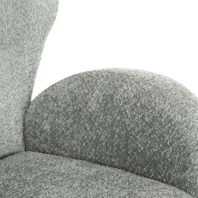 КРЕСЛО KRYLY HM9593.05 PEA GREEN BOUCLE МАТЕРИАЛ-ЧЕРНИ ДЪРВЕНИ КРАКА 83x87x89Hcm.