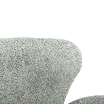 КРЕСЛО KRYLY HM9593.05 PEA GREEN BOUCLE МАТЕРИАЛ-ЧЕРНИ ДЪРВЕНИ КРАКА 83x87x89Hcm.