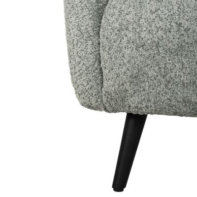 КРЕСЛО KRYLY HM9593.05 PEA GREEN BOUCLE МАТЕРИАЛ-ЧЕРНИ ДЪРВЕНИ КРАКА 83x87x89Hcm.