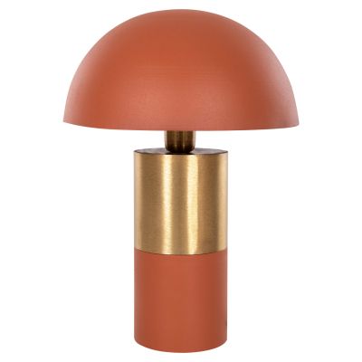 TABLE LAMP PUNE HM4252.08 METAL IN ORANGE-GOLD Φ31x44Hcm.