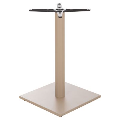 TABLE BASE HM475.25 ALUMINUM IN CAPPUCCINO COLOR 46x46x72Hcm. CROSS 46Χ46cm