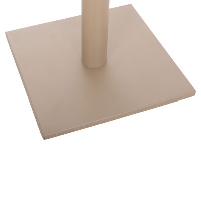 TABLE BASE HM475.25 ALUMINUM IN CAPPUCCINO COLOR 46x46x72Hcm. CROSS 46Χ46cm