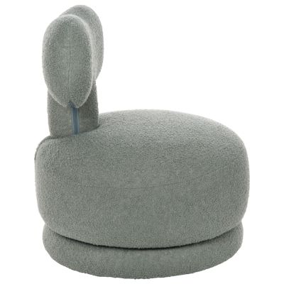 ТАБУРЕТКА С ВЪРТЯЩА СЕ ОБЛЕГАЛКА KRIVIO HM9775.07 СВЕТЛО ЗЕЛЕН ТЕДИ ПЛАТ 52x53x60Hсм.