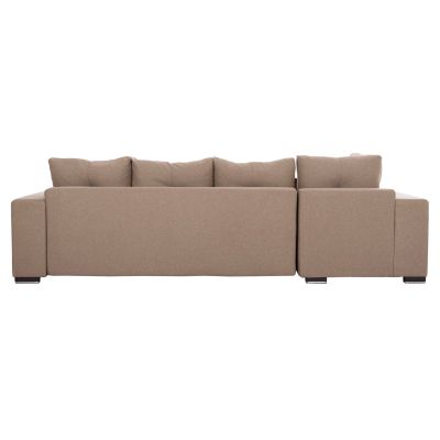 CORNER SOFA-BED WITH STORAGE SPACE TRENDSTON HM3302.03L BEIGE FABRIC 298x177x95Hcm.