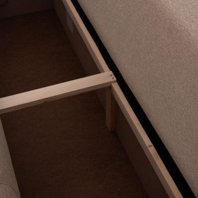 CORNER SOFA-BED WITH STORAGE SPACE TRENDSTON HM3302.03L BEIGE FABRIC 298x177x95Hcm.