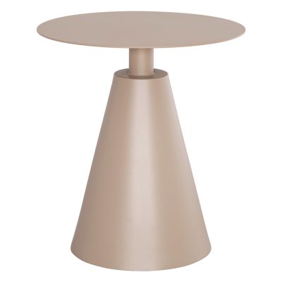 OUTDOOR ROUND SIDE TABLE SERA HM6270.03 ALUMINUM IN CAPPUCCINO COLOR Φ50x56Hcm.