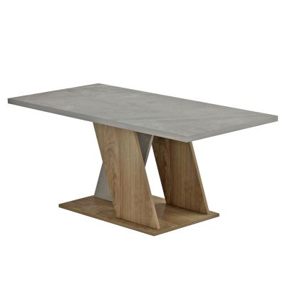 ХОЛНА МАСА DILE HM9528.02 МЕЛАМИН В КАМЕННА ТЕКСТУРА СИВО-НАТУРАЛ 110x55x47Hcm.