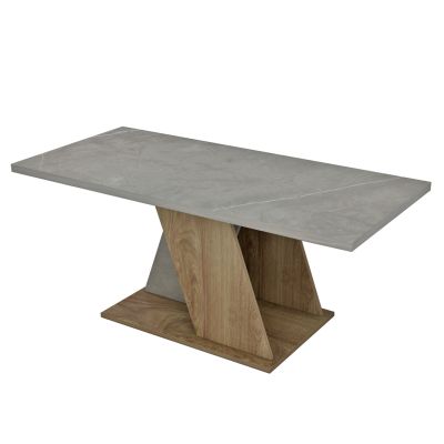 ХОЛНА МАСА DILE HM9528.02 МЕЛАМИН В КАМЕННА ТЕКСТУРА СИВО-НАТУРАЛ 110x55x47Hcm.