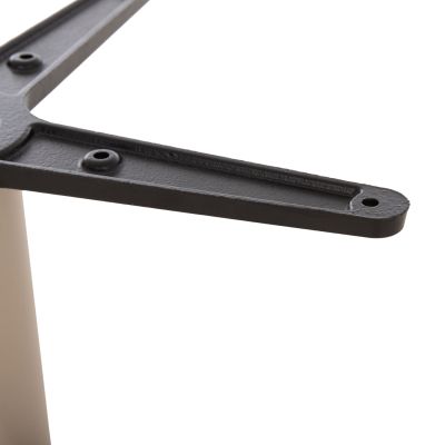 ROUND TABLE BASE HM476.25 ALUMINUM IN CAPPUCCINO Φ45Χ72Hcm.--CROSS 48x48cm