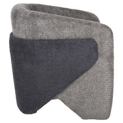 КРЕСЛО DOPER HM9590.01 МАТЕРИАЛ ОТ БУКЛЕ СИВО-АНТРАЦИТНО СИН 68x72x76Hcm.