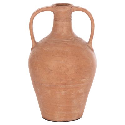DECORATIVE VASE (AMPHORA) FEAX HM4676.08L TERRACOTA IN NATURAL--35x35x58Hcm.