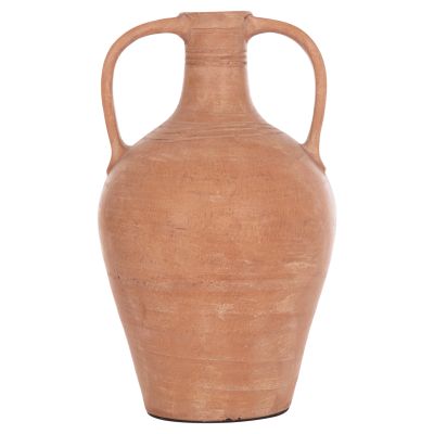 DECORATIVE VASE (AMPHORA) FEAX HM4676.08L TERRACOTA IN NATURAL--35x35x58Hcm.