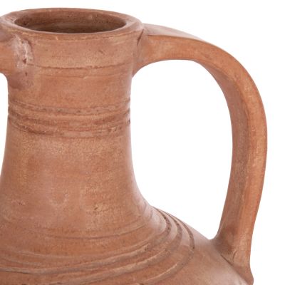 DECORATIVE VASE (AMPHORA) FEAX HM4676.08L TERRACOTA IN NATURAL--35x35x58Hcm.