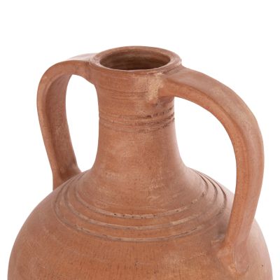 DECORATIVE VASE (AMPHORA) FEAX HM4676.08L TERRACOTA IN NATURAL--35x35x58Hcm.