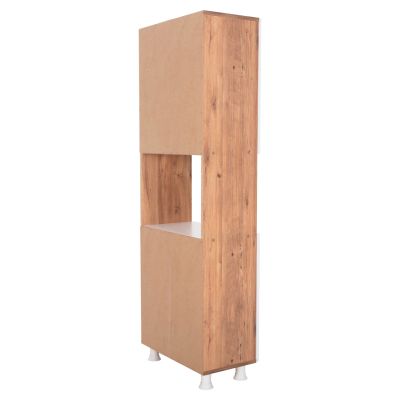 КУХНЕНСКИ ШКАФ RAD HM18196.04 МЕЛАМИН В НАТУРАЛЕН ЦВЯТ-БЯЛО 55,5x32x165Hcm.