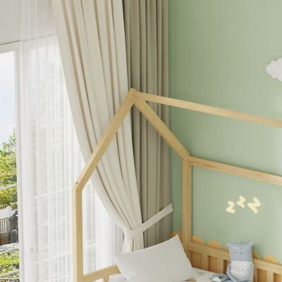 KID'S BED WITH RETRACTABLE SECOND BED & DRAWERS PHYLLIS HM723.01 PINE WOOD IN NATURAL 206x97x166Hcm.