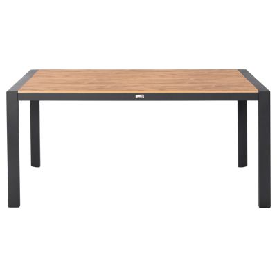 ВЪНШНА ТРАПЕЗНА МАСА GOYA HM6059.03 АЛУМИНИЙ В АНТРАЦИТ И ПЛОТ ОТ ПОЛИДЪРВО 160X80Χ75Hcm.