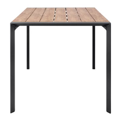 ВЪНШНА ТРАПЕЗНА МАСА GOYA HM6059.03 АЛУМИНИЙ В АНТРАЦИТ И ПЛОТ ОТ ПОЛИДЪРВО 160X80Χ75Hcm.