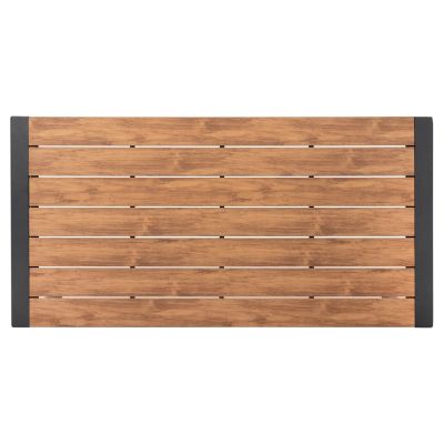 ВЪНШНА ТРАПЕЗНА МАСА GOYA HM6059.03 АЛУМИНИЙ В АНТРАЦИТ И ПЛОТ ОТ ПОЛИДЪРВО 160X80Χ75Hcm.