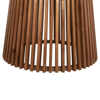 ТРАПЕЗНА МАСА КРЪГЛА FRANTZ ΗΜ9457.11 МАСИВНО МИНДИ ДЪРВО В НАТУРАЛ Φ150x75Hcm.