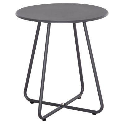 SIDE TABLE ROUND SAMMON HM6271.01 METAL IN GREY COLOR Φ45x50Hcm.
