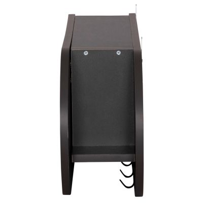 ENTRYWAY HANGER WITH CABINET SHELF STOR HM18078.03 MELAMINE IN DARK GREY 84x15.5x28.5Hcm.