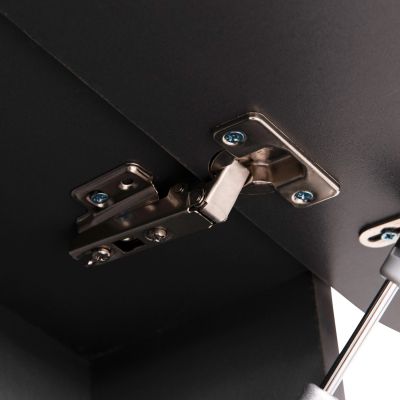 ENTRYWAY HANGER WITH CABINET SHELF STOR HM18078.03 MELAMINE IN DARK GREY 84x15.5x28.5Hcm.