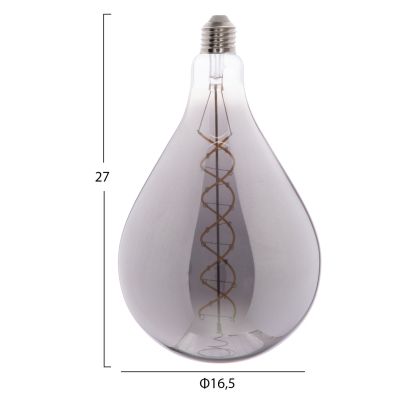 LIGHT BULB HM4052.03 LED FILAMENT 8W E27 3000K SMOKE COLOR DIMMABLE