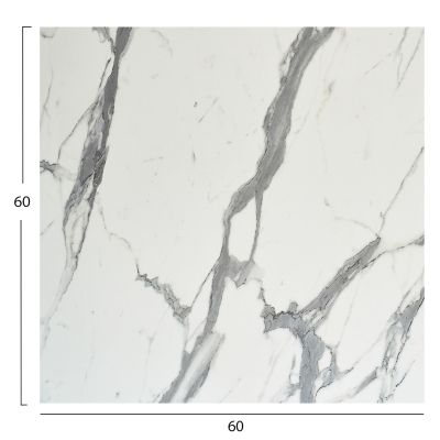 HPL TABLETOP HM5837.31 SQUARE IN WHITE MARBLE COLOR 60X60cm