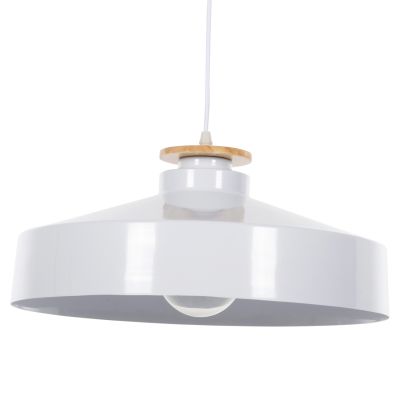 CEILING PENDANT LAMP HM4159.02 WHITE METAL CAP Φ40x116Hcm.