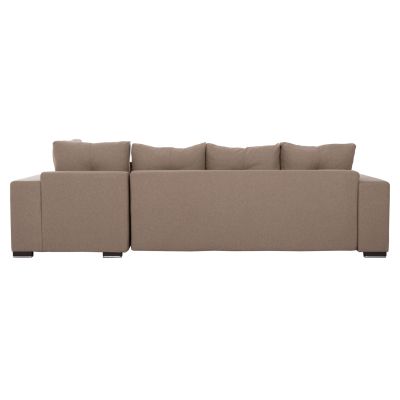CORNER SOFA-BED WITH STORAGE SPACE TRENDSTON HM3302.03R BEIGE FABRIC 298x177x95Hcm.