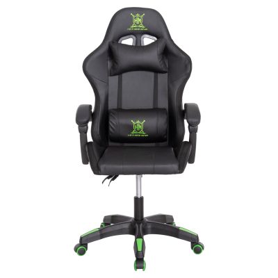 GAMING ARMCHAIR DARREN HM1203.03 BLACK-GREEN PVC 58.5x100x120Hcm.