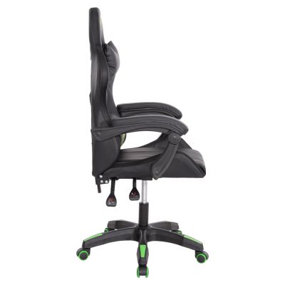 GAMING ARMCHAIR DARREN HM1203.03 BLACK-GREEN PVC 58.5x100x120Hcm.