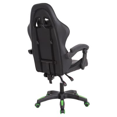 GAMING ARMCHAIR DARREN HM1203.03 BLACK-GREEN PVC 58.5x100x120Hcm.