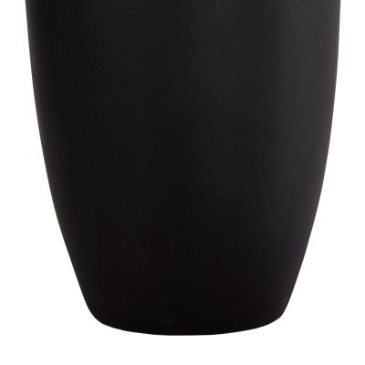 CERAMIC TABLE DECOR "GALAD" HM4588.02 BLACK MATTE Φ16x32Hcm.