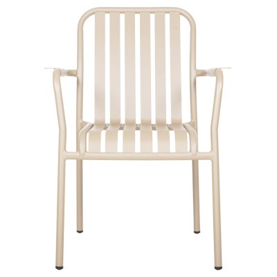 ALUMINUM ARMCHAIR RACHEL HM6088.04 CHAMPAGNE COLOR 63x58x85Hcm.