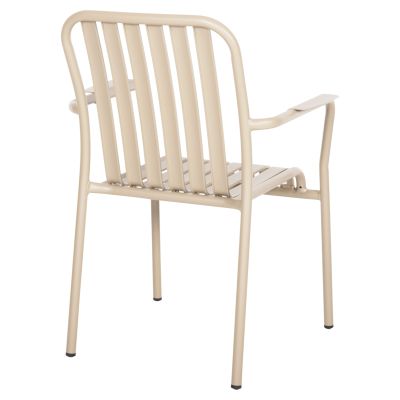 ALUMINUM ARMCHAIR RACHEL HM6088.04 CHAMPAGNE COLOR 63x58x85Hcm.