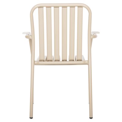 ALUMINUM ARMCHAIR RACHEL HM6088.04 CHAMPAGNE COLOR 63x58x85Hcm.